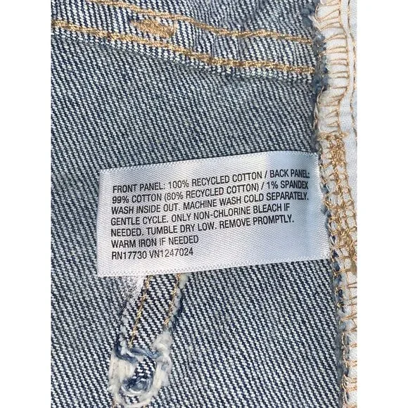 Wild Fable Juniors Teens High-Rise Distressed Cut-Off Denim Shorts Size 2/XS - Picture 12 of 12